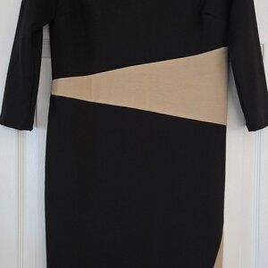 Ann Taylor Black and Tan Dress